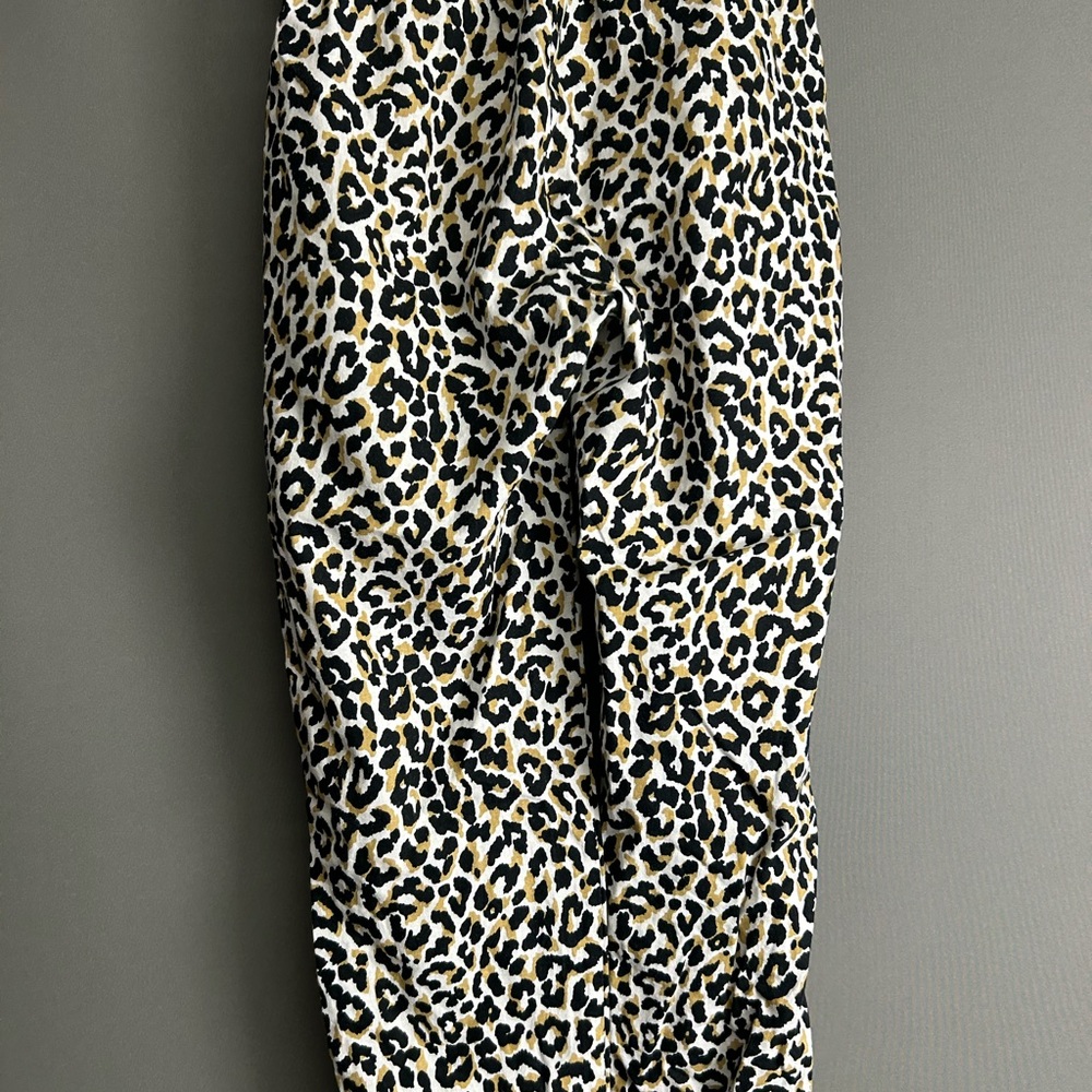 J. Crew Black and Cream Animal Print pants - Picture 6 of 6